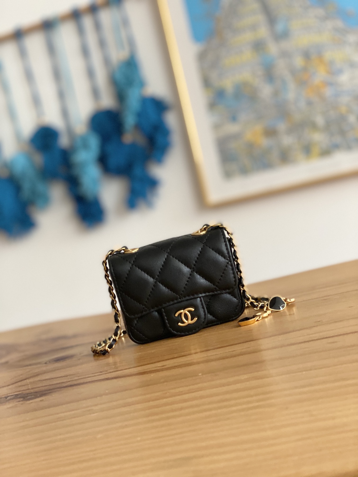 TOP CHANEL Mini Bag 11cm - Black