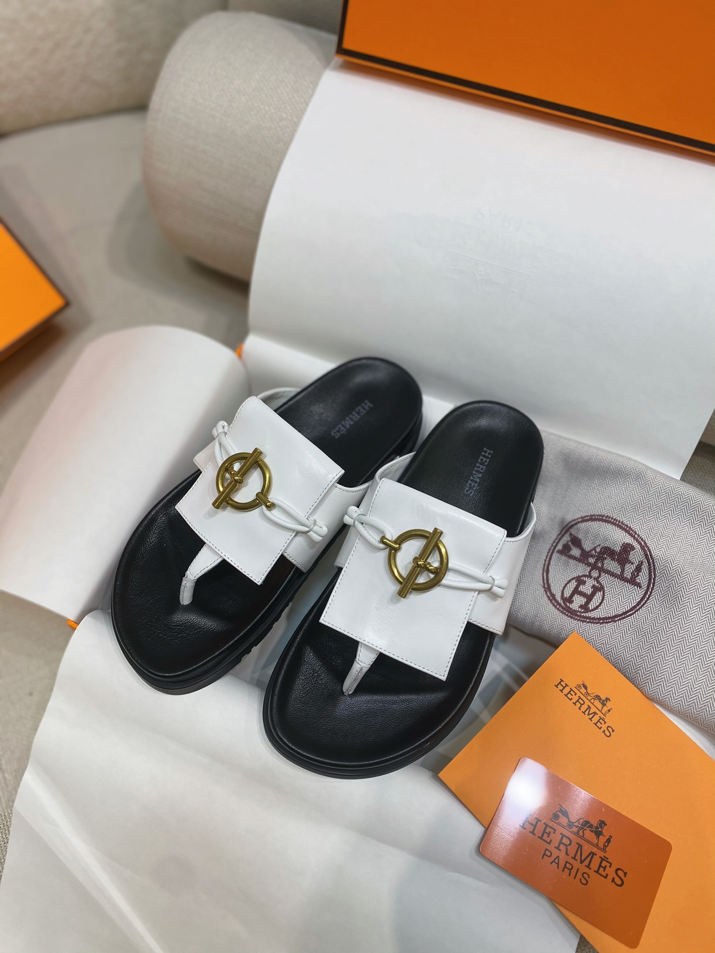 TOP HERMES Joyce Sandals Slippers- 2 Colour