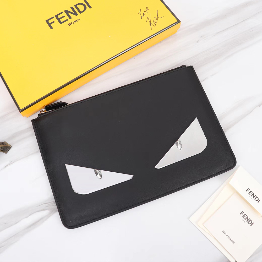 FENDI Printed Canvas Clutch (Replica)