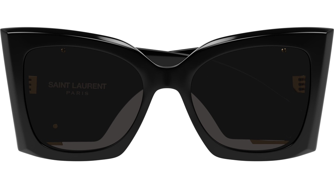 TOP Yves Saint Laurent YSL YSL One-Piece Nose Pads Sunglasses - Black
