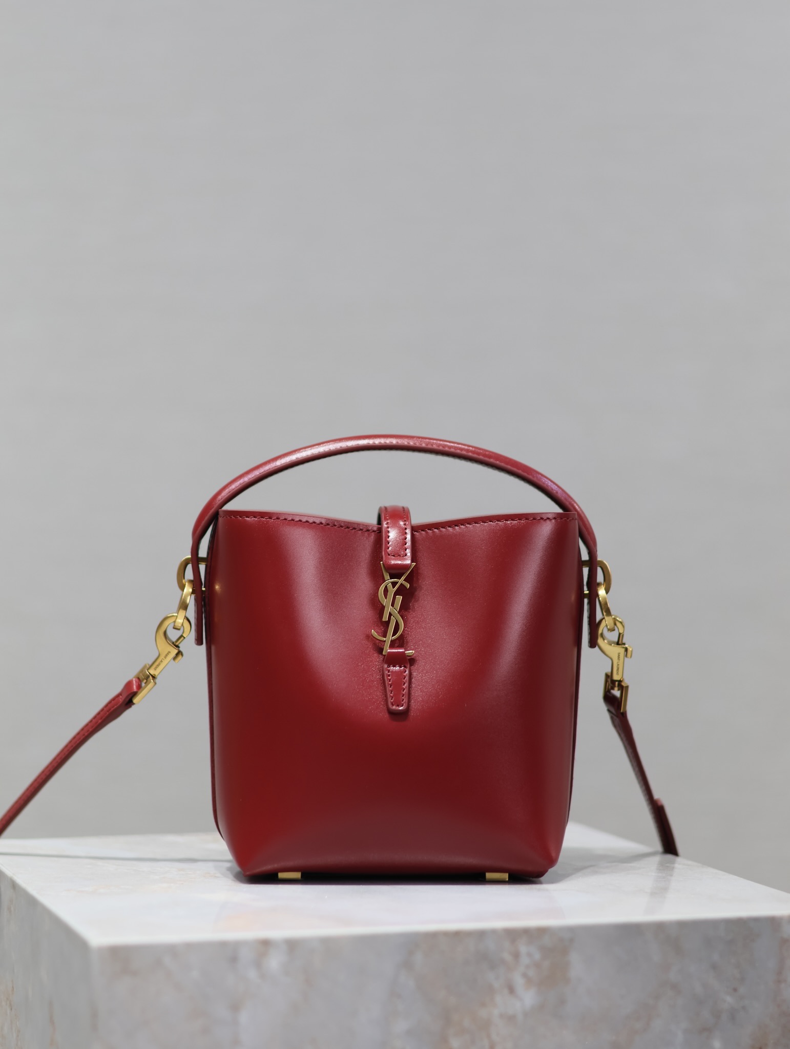 TOP Yves Saint Laurent YSL Smooth Calfskin Le 5A7  Bag 15x13x6cm - 4 Color&GHW