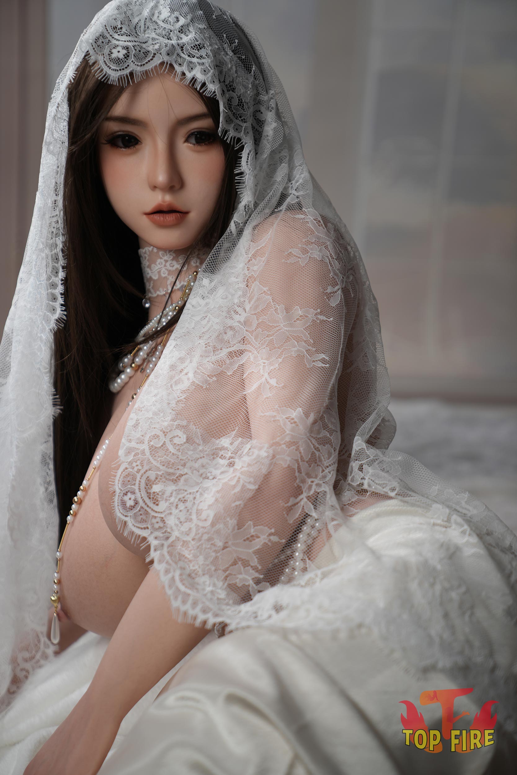 162cm/5ft4 I-Cup Silicone Sex Doll with ROS Head - T64 Grace