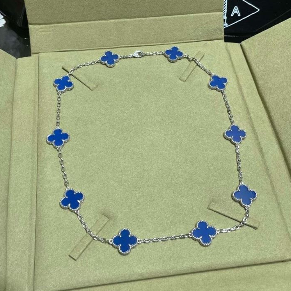 Van Cleef & Arpels Vca Cross Flower Necklace