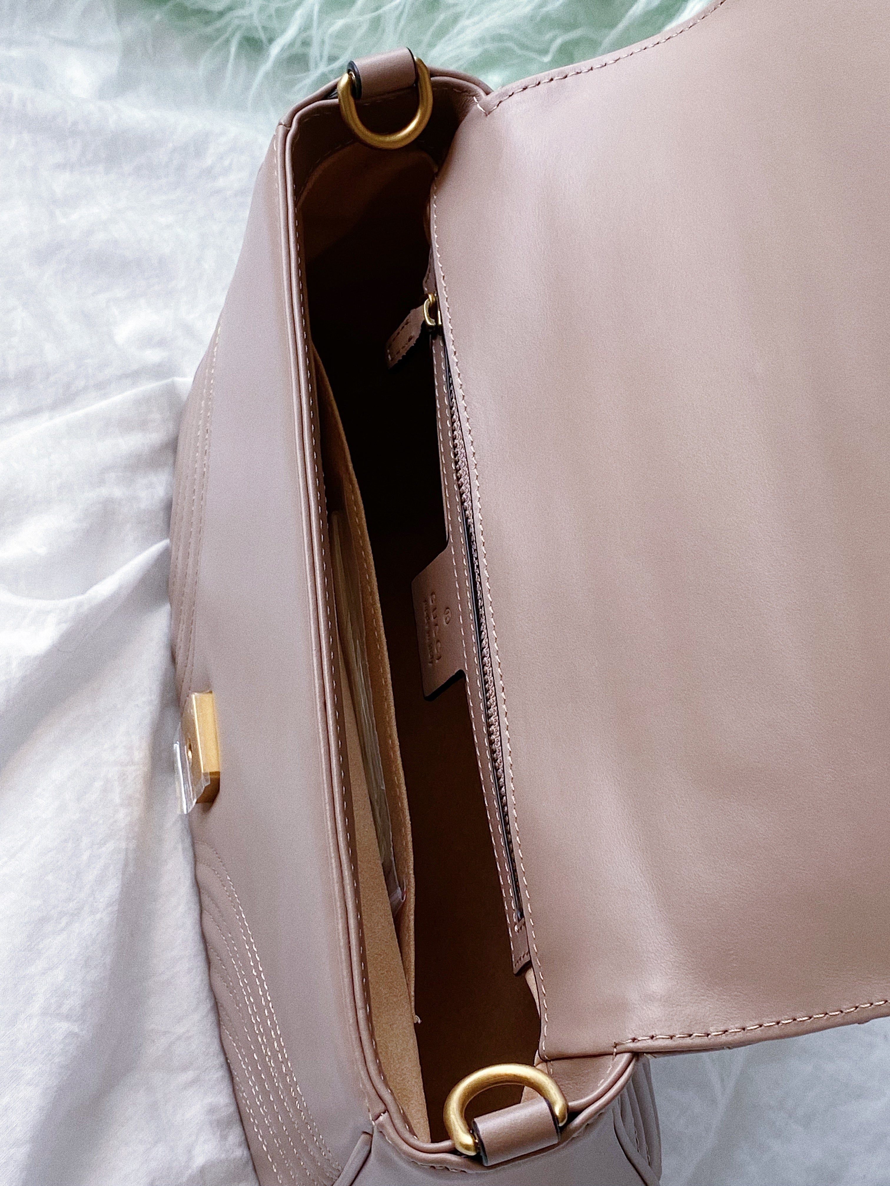 TOP GUCCI GG Marmont Bag Top Handle - Dusty Pink