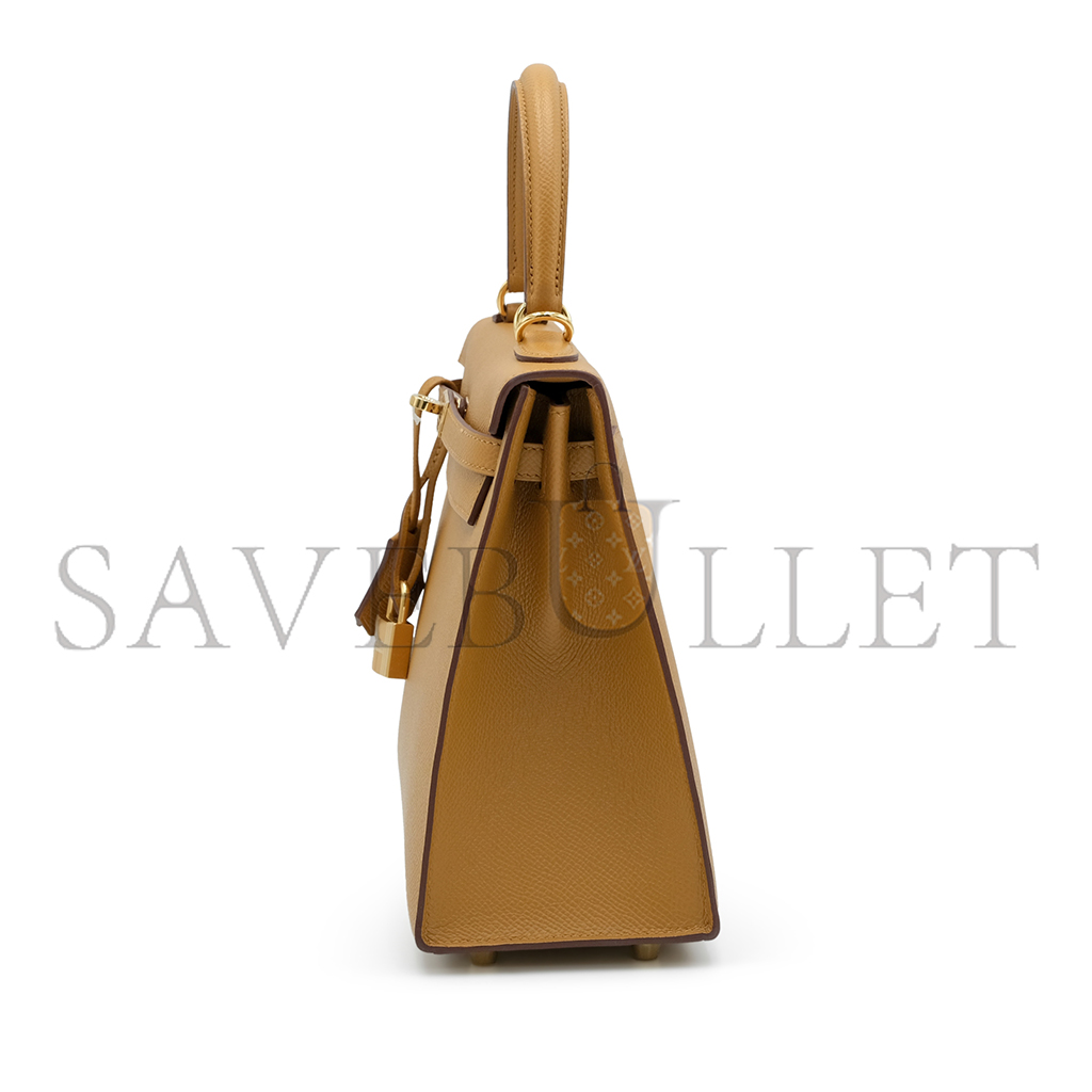 HERMÈS SESAME EPSOM KELLY 28 SELLIER GOLD HARDWARE (28*22*10cm)