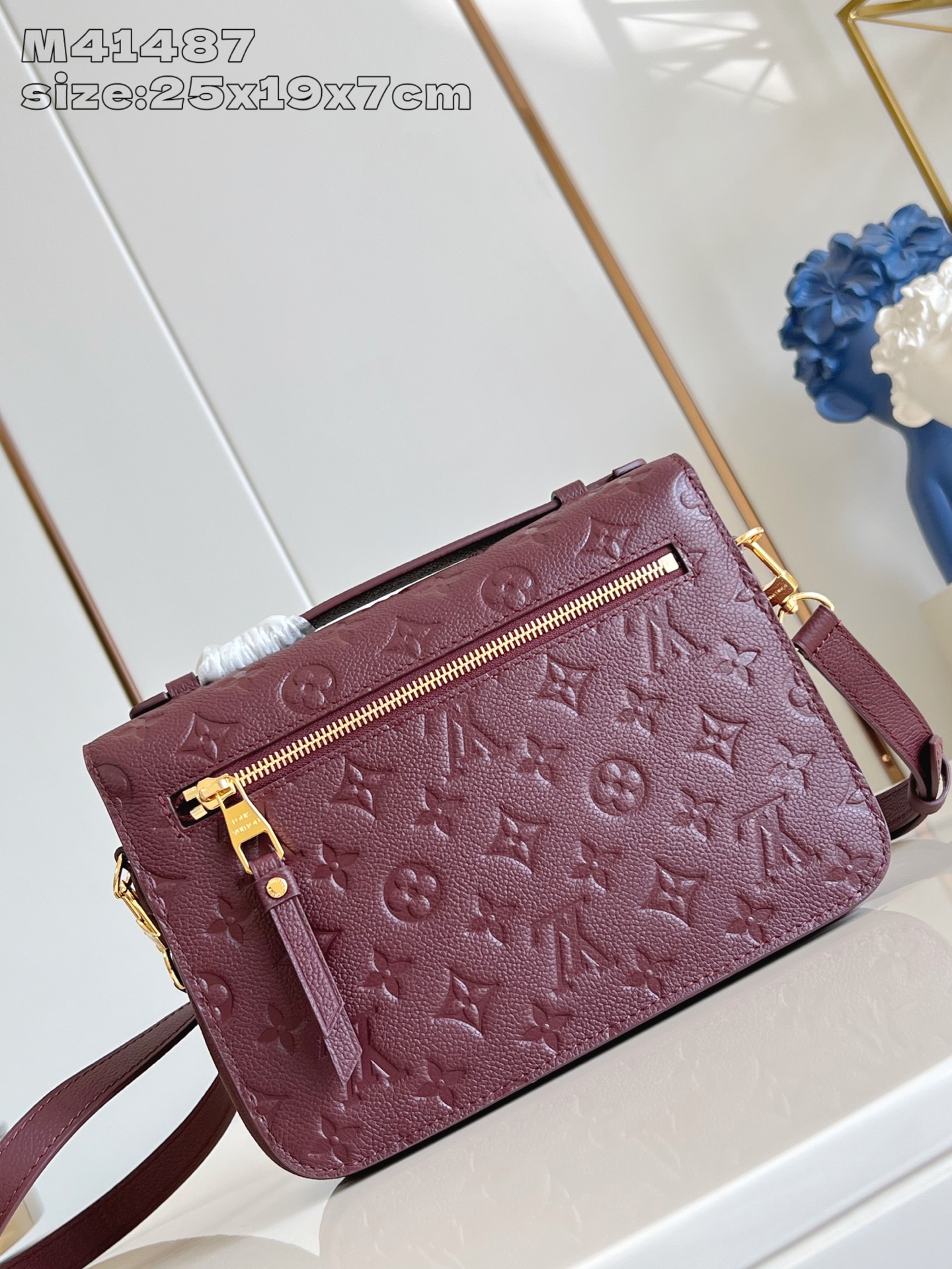 TOP Louis Vuitton LV Pochette Métis 25 x 19 x 7 cm-  Claret
