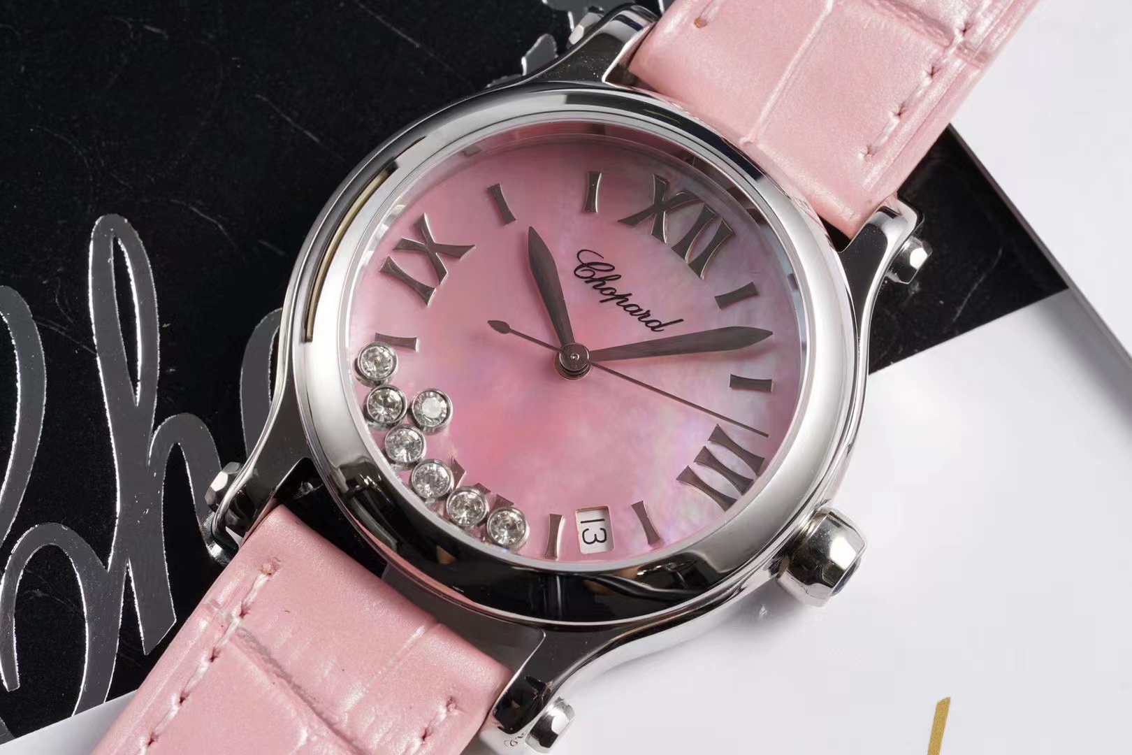 TOP Chopard Watch 36 mm - Pink Strap