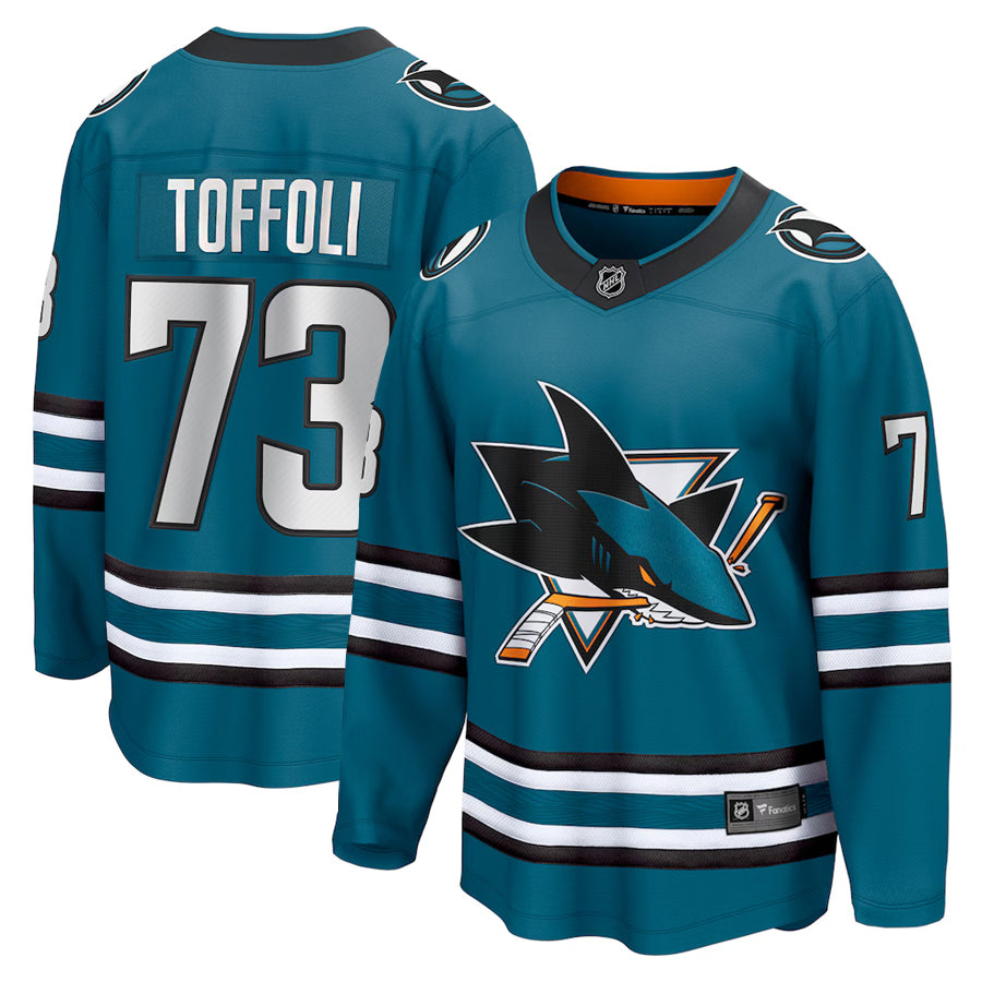 Tyler Toffoli San Jose Sharks NHL Fanatics Breakaway Home Jersey