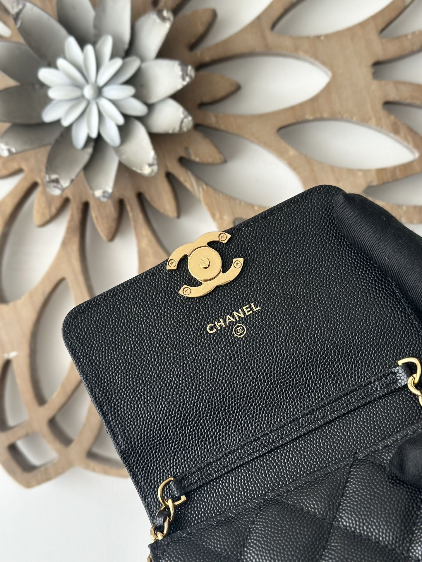 TOP CHANEL Mini Flap Bag 12.5x9x2.5cm - Black