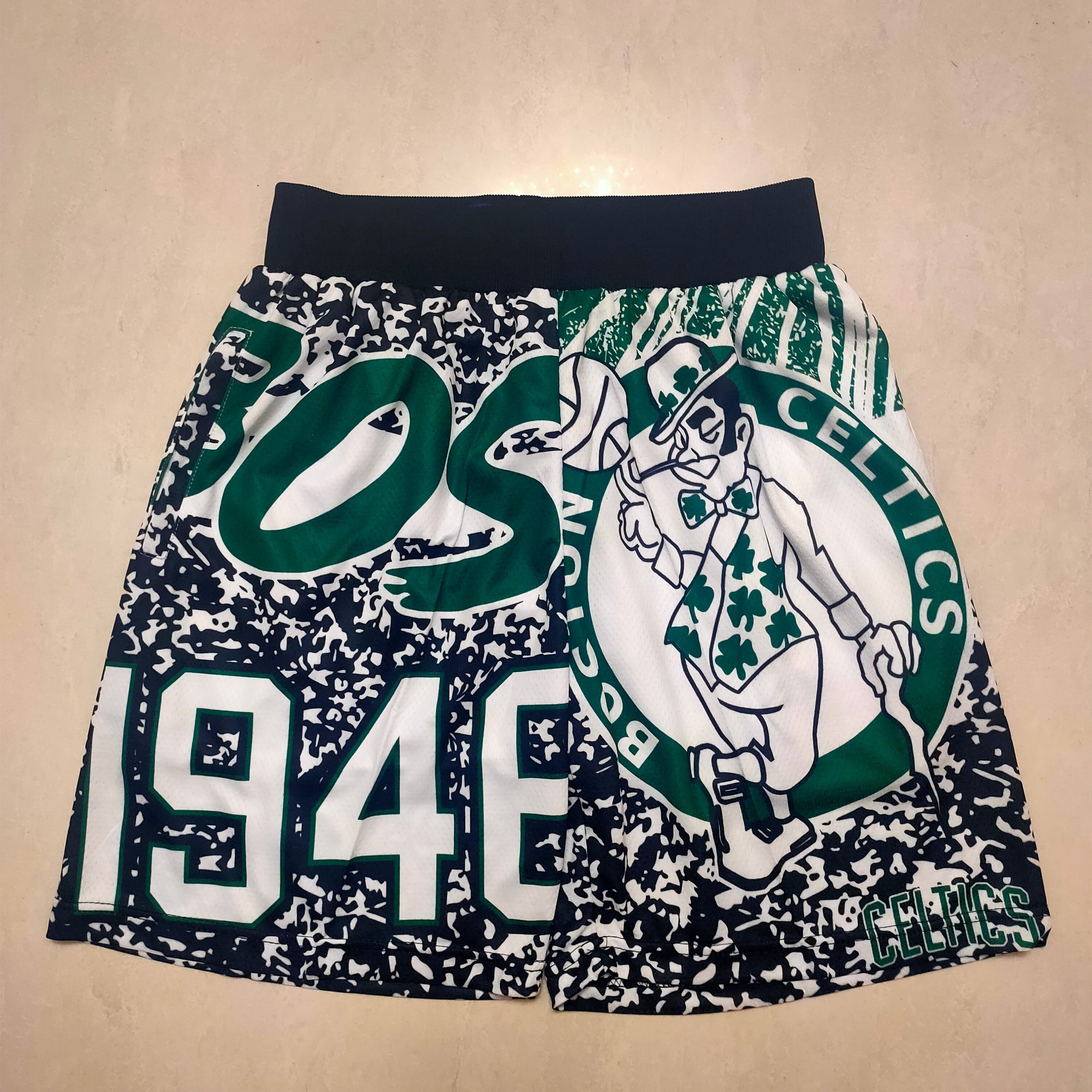 Boston Celtics MitchellNessMN large logo sweatpants