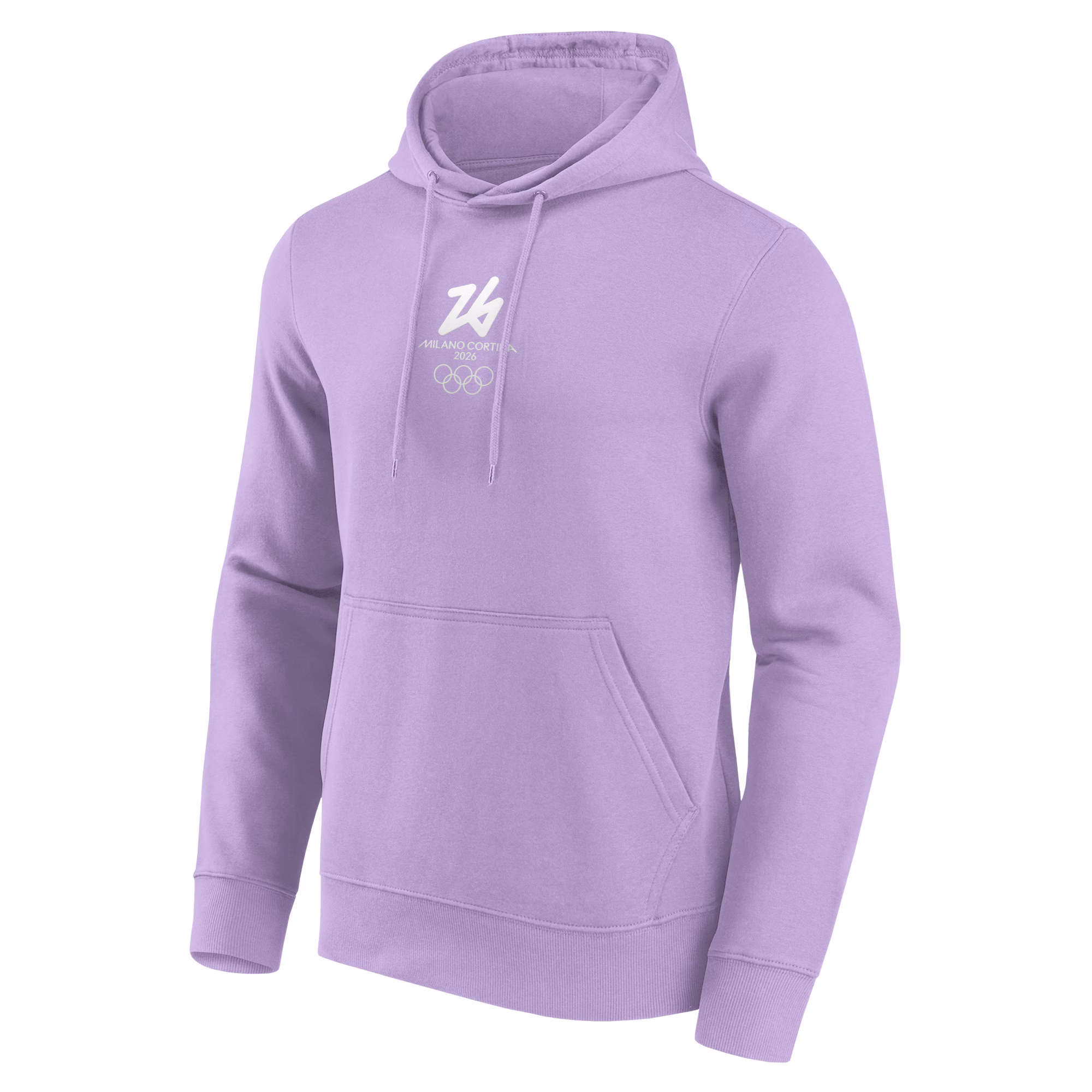 Milano Cortina 2026 Olympics Fashion Mono Logo Graphic Hoodie - Purple