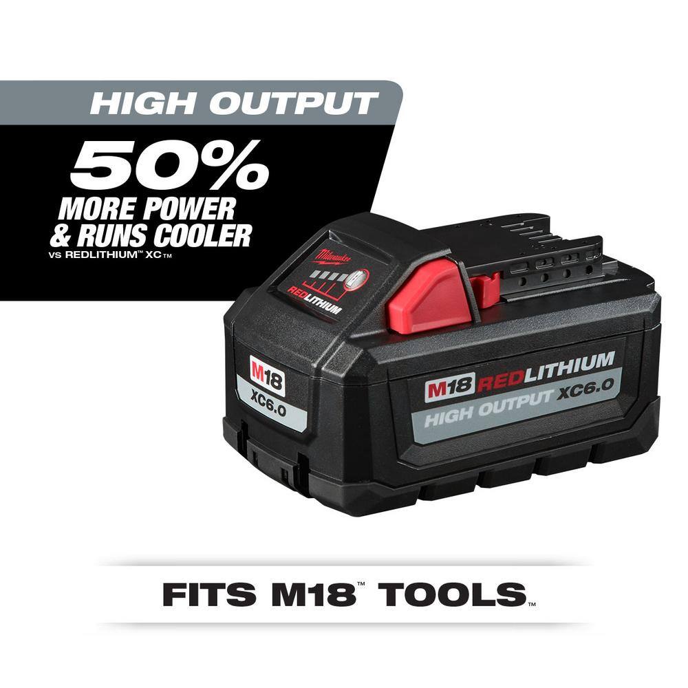 M18 18-Volt Lithium-Ion High Output 6.0Ah Battery Pack (4-Pack)