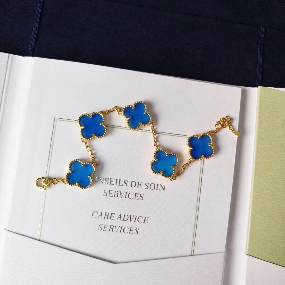 Van Cleef&Arpels VCA alhambra Bracelet Blue agate