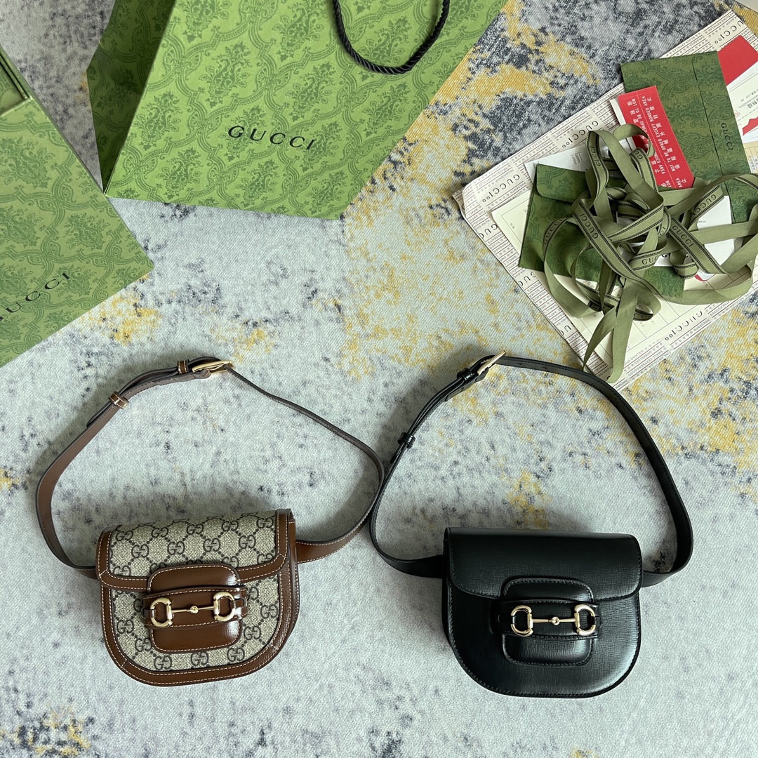 TOP GUCCI G*G Horsebit 1955 Mini Bags 16X13X6.5CM - 2 Colors