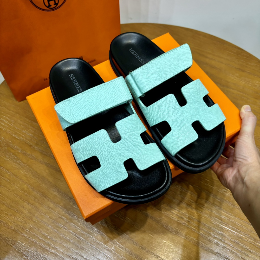 Hermès Chypre leather sandals （Replica）