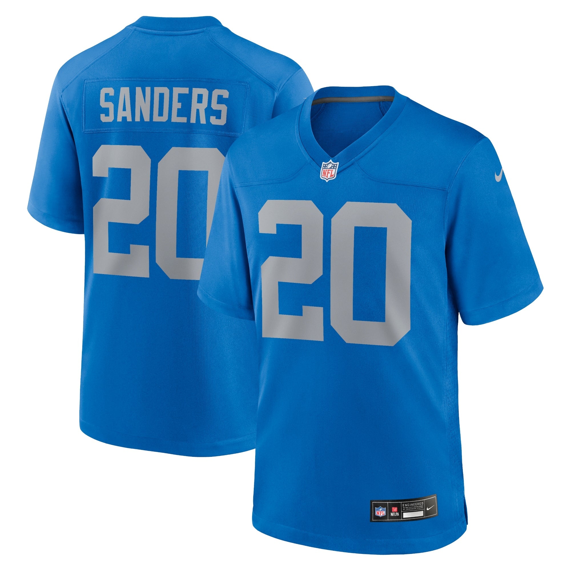 Barry Sanders Detroit Lions  Alternate Game Jersey -  Blue