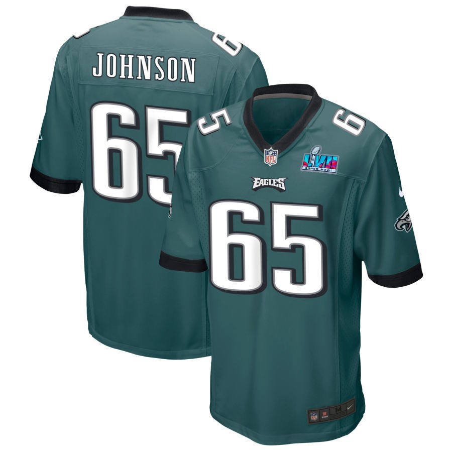 Lane Johnson Philadelphia Eagles  Super Bowl LVII Game Jersey - Midnight Green