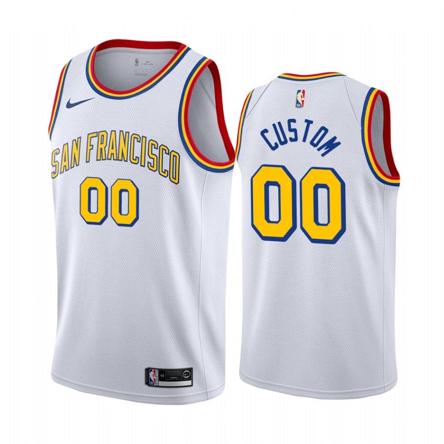 Custom Golden State Warriors Throwback Jersey
