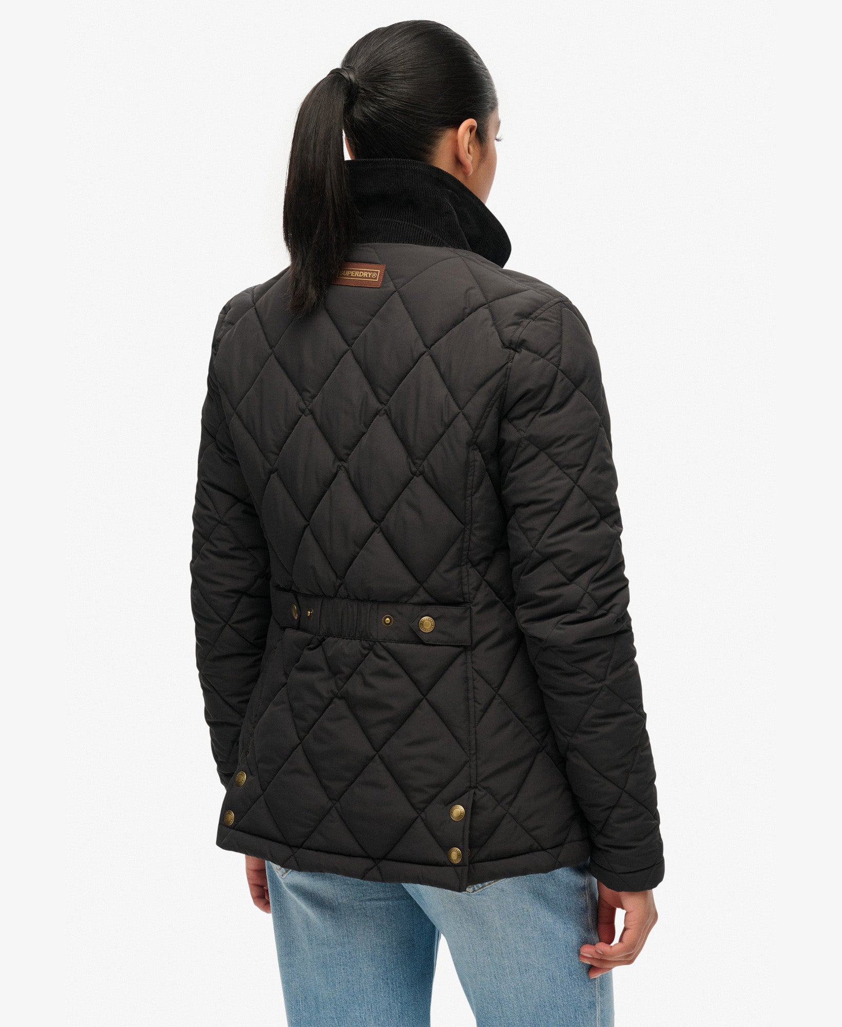 Cord Trimmed Liner Jacket | Black