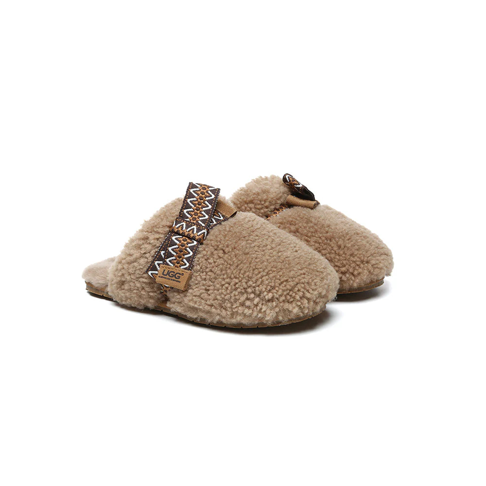 UGG Sheep Wool Bowknot Cecil Slippers (Replica)