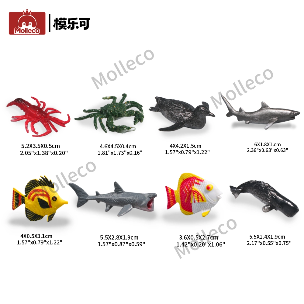Molleco Marine Animal Figure Toys for Kids and Children King Crab CP106