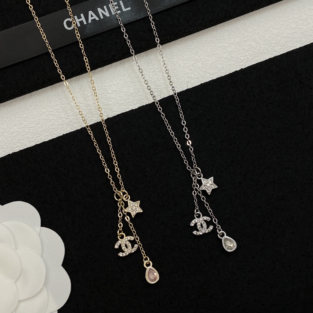 TOP CHANEL CC Necklace - 2 Colors