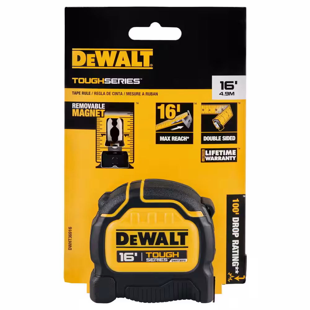 Tough Tape 16 ft. x 1-1/4 in. Tape Measure