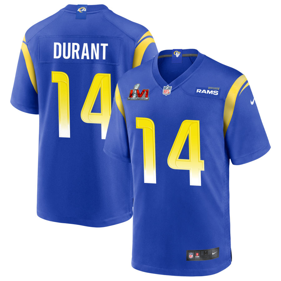 Cobie Durant Los Angeles Rams  Super Bowl LVI Game Jersey - Royal