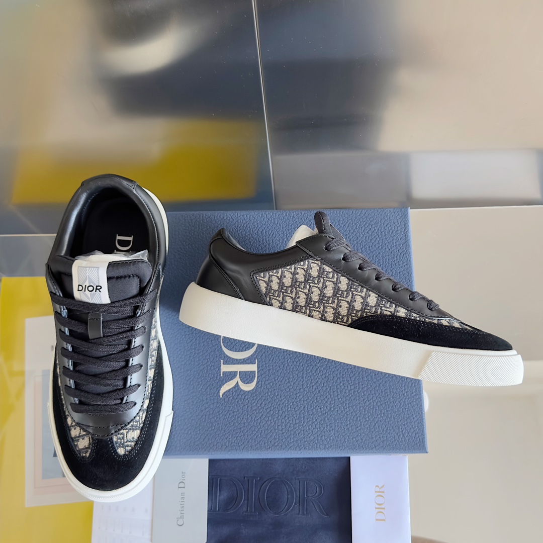 TOP Christian Dior B101 Low Top Sneakers - Black