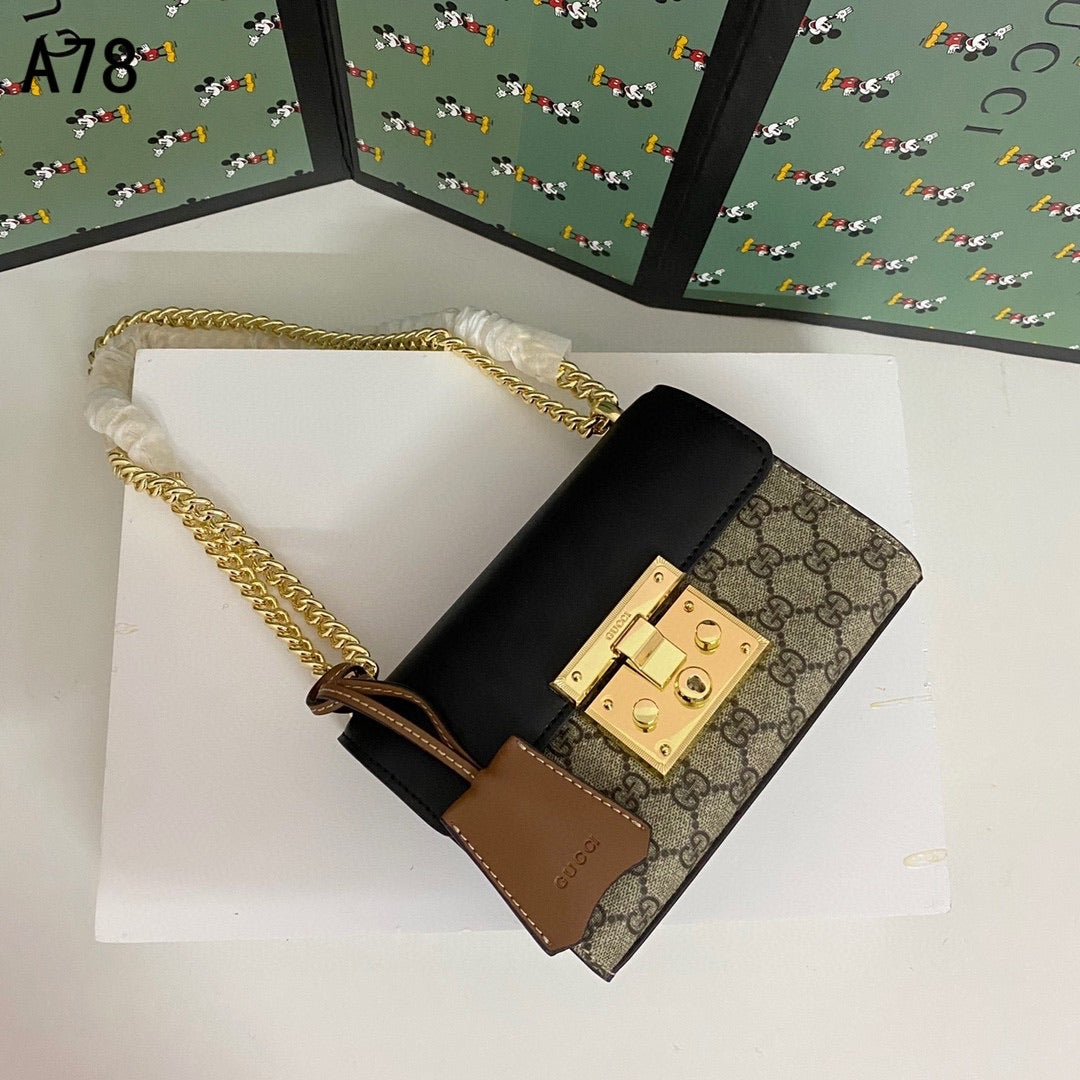 TOP GUCCI Padlock Small Shoulder Bag - BROWN