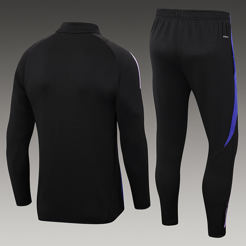 2024-25  Germany Black  Football Half Pull Training Suit