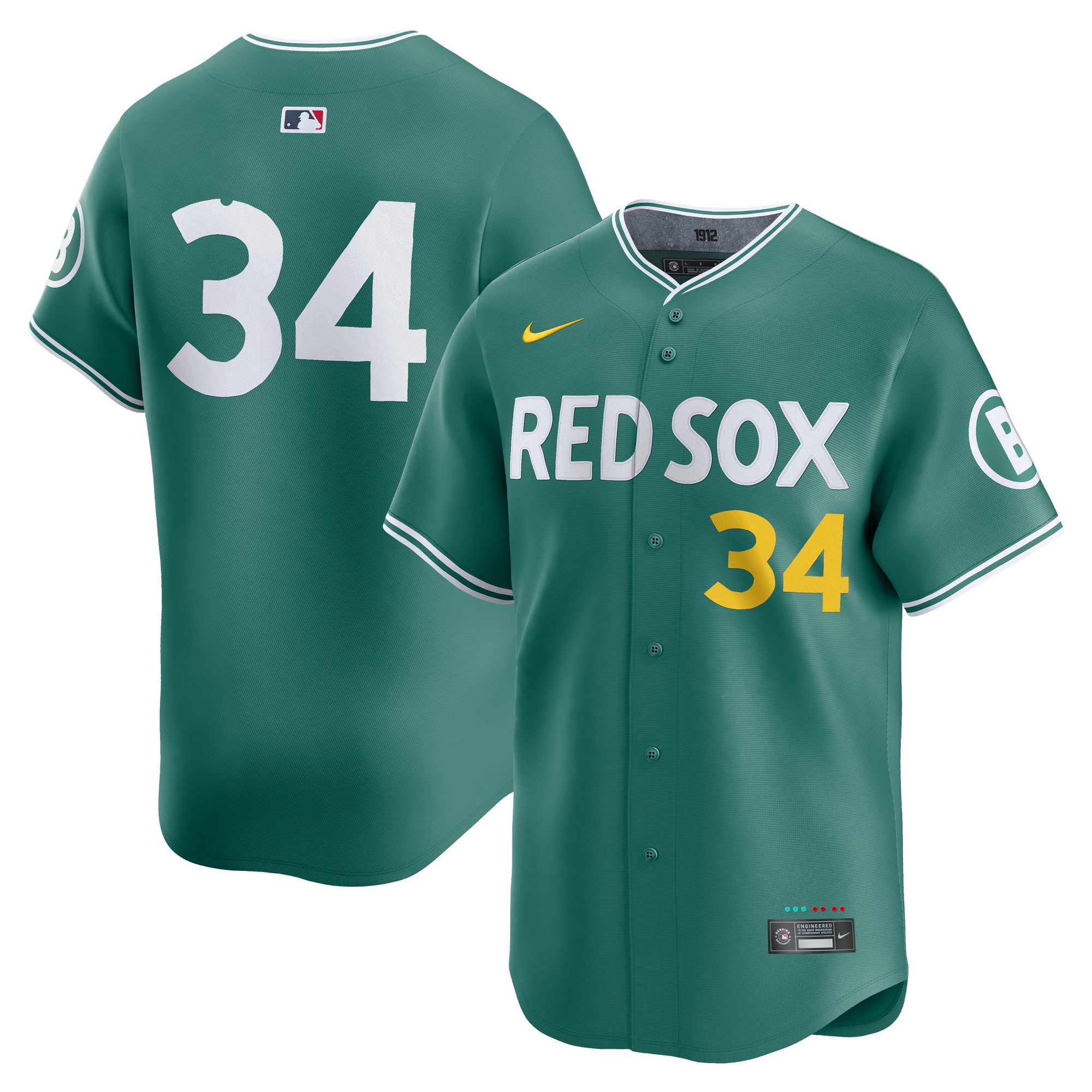 Men's Boston Red Sox David Ortiz  Green 2025 City Connect Limited Retired Player Jersey