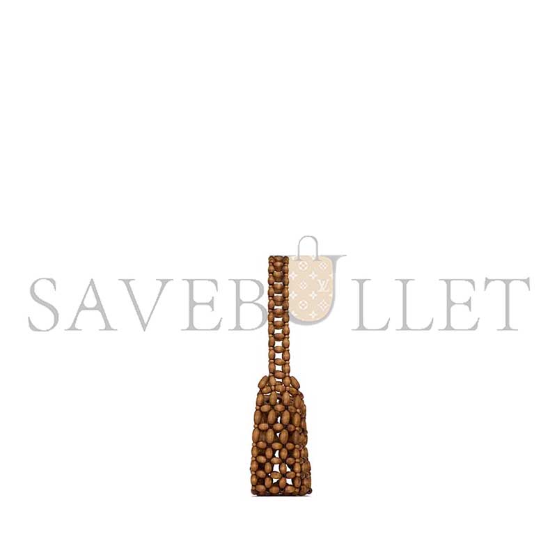 YSL LE 5 À 7 WOODEN BEADED HANDBAG 862997KAAAZ9384 (28*15*7.5cm)