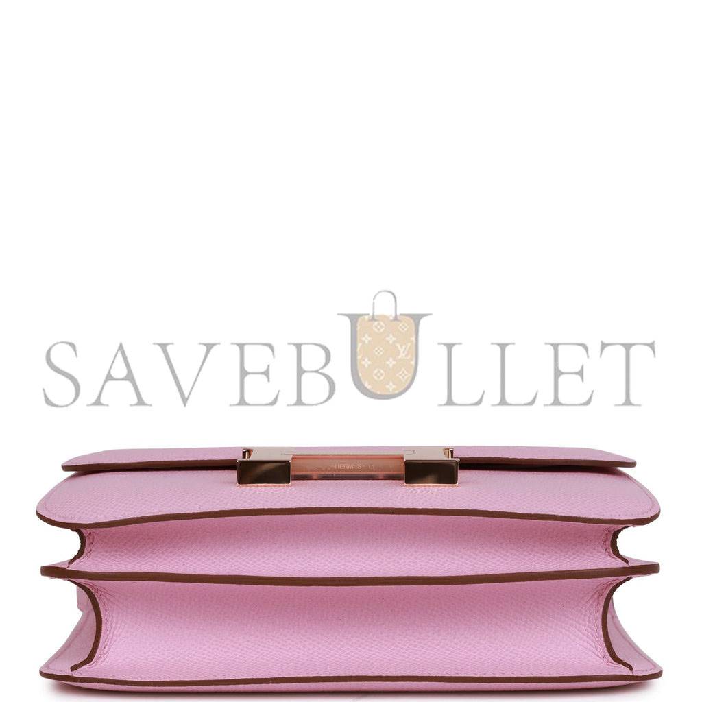 Hermes Constance 18 Mauve Sylvestre Epsom Rose Gold Hardware