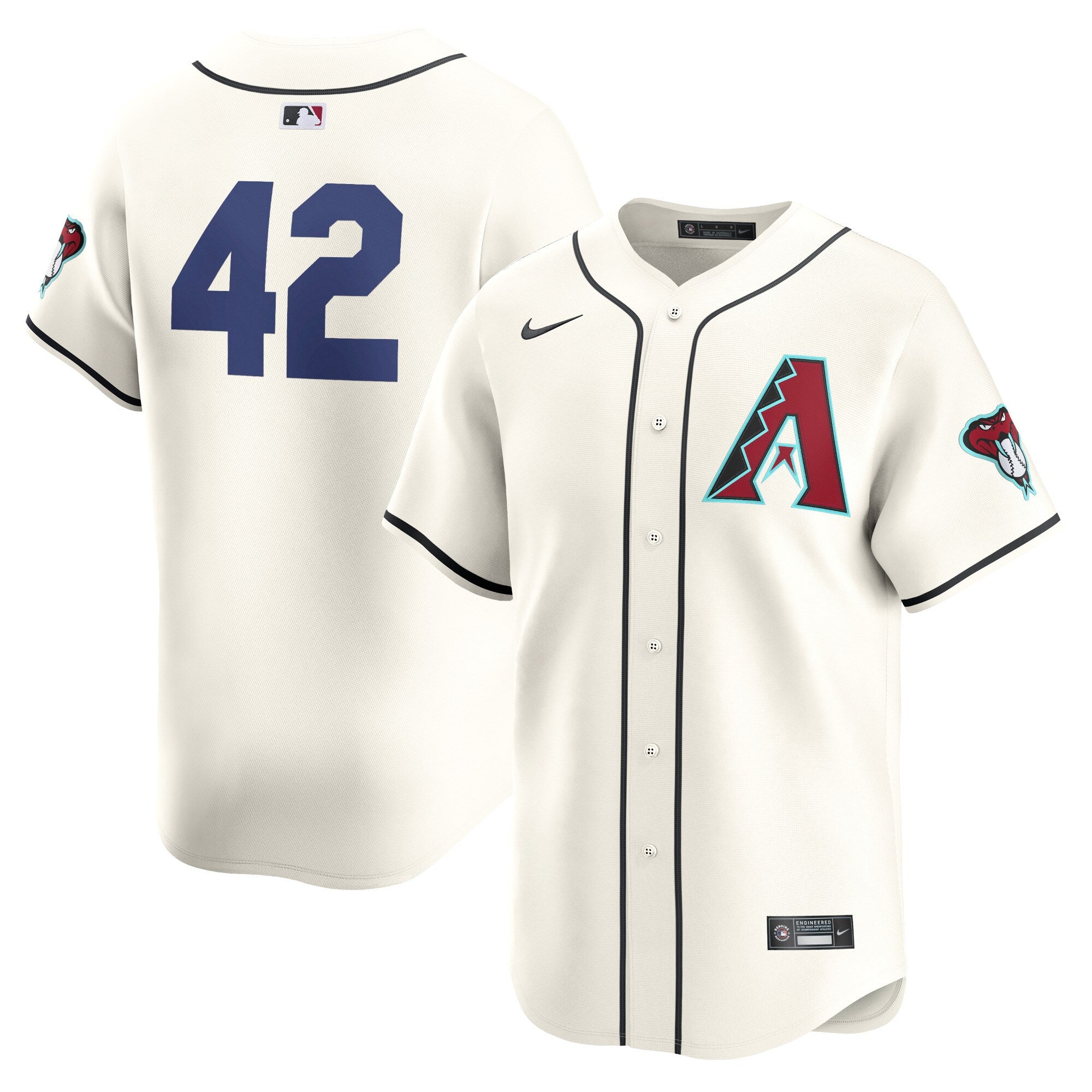 Arizona Diamondbacks  2024 Jackie Robinson Day Home Limited Jersey? ̈C White
