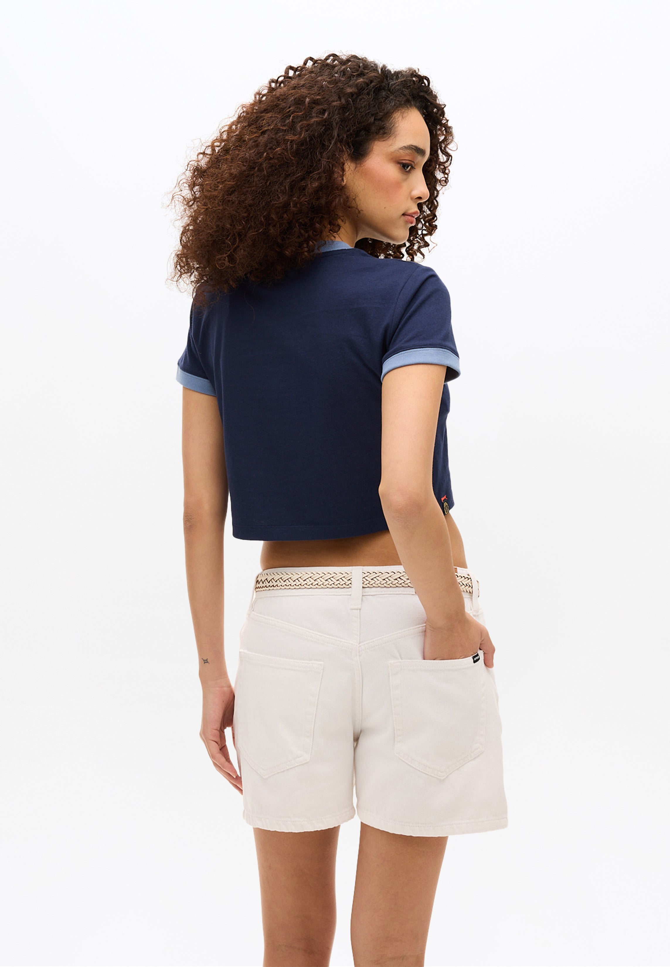 Athletic Essentials Ringer Tee | Richest Navy