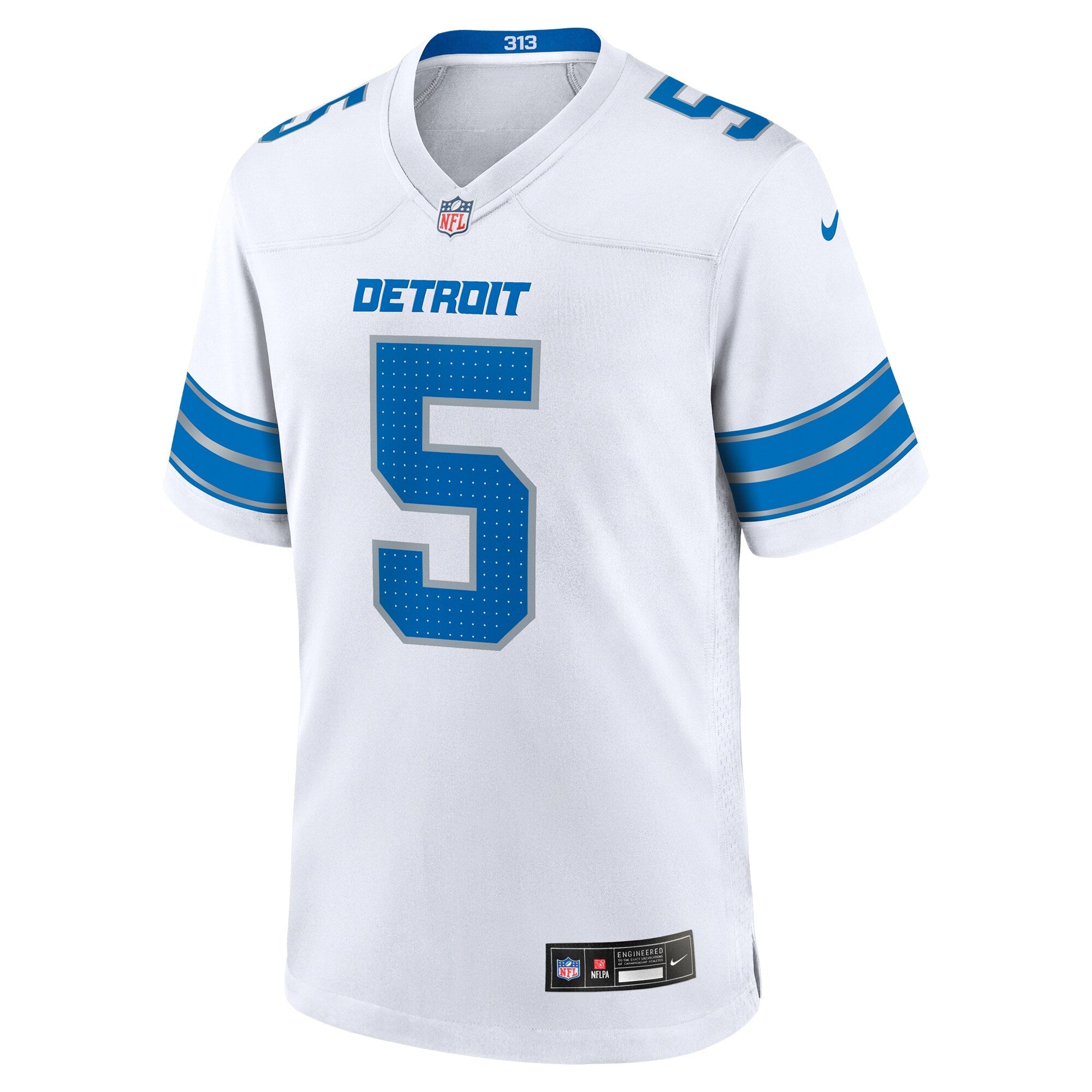 David Montgomery Detroit Lions  Game Jersey -  White