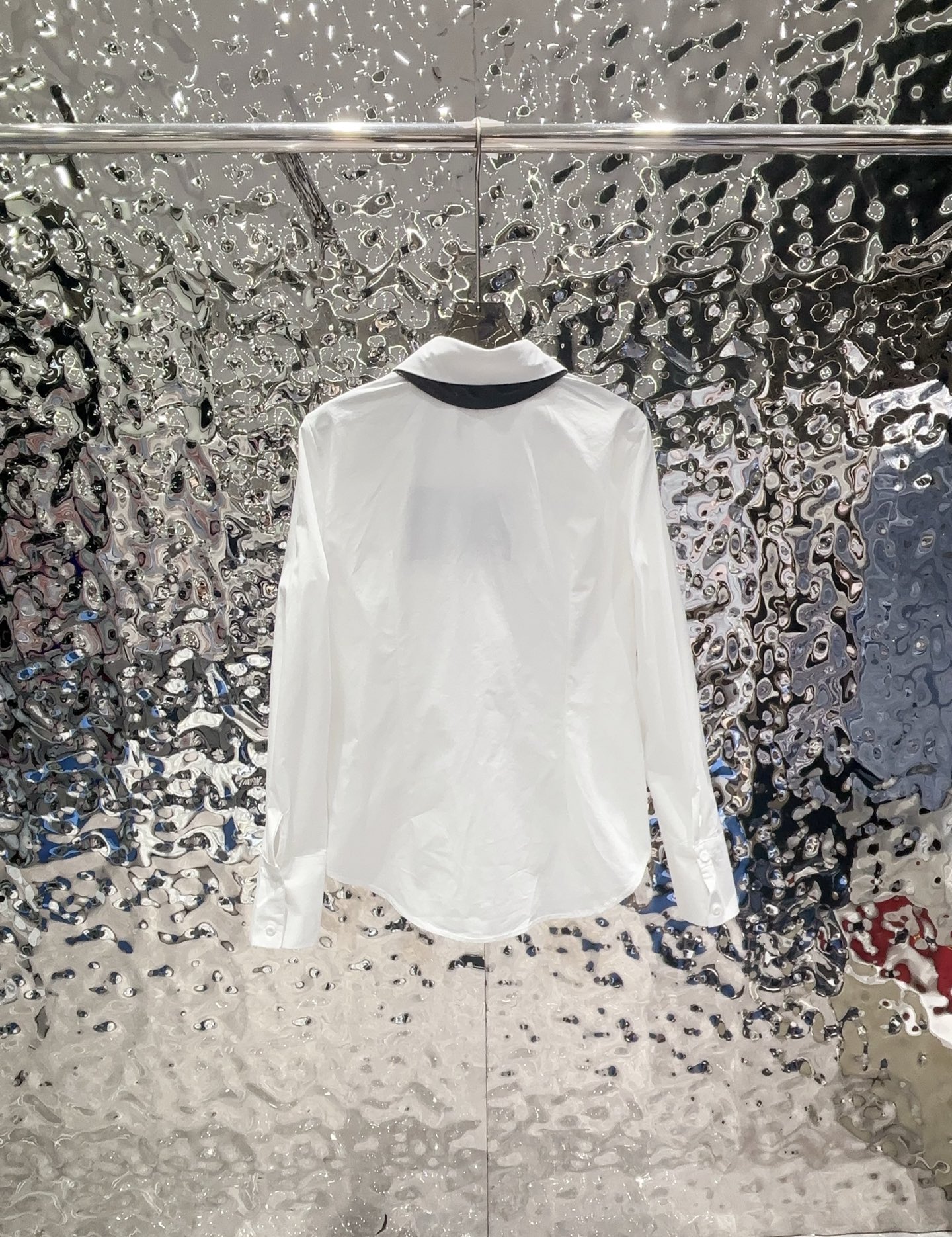 TOP PRADA Shirt with Tie - White