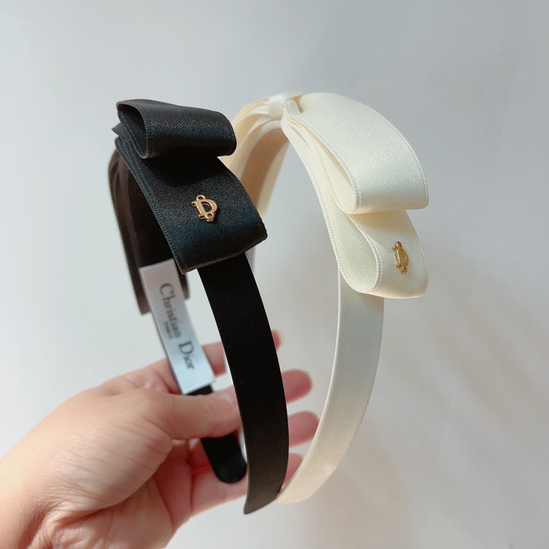 TOP Christian Dior New Bow Hair Accessories - 2 Colour