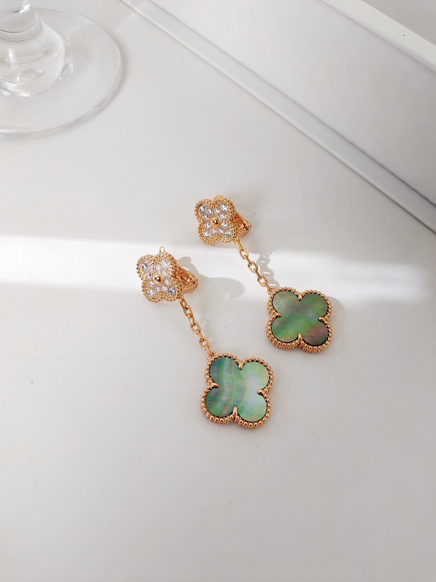 TOP Van Cleef & Arpels Earrings-Green