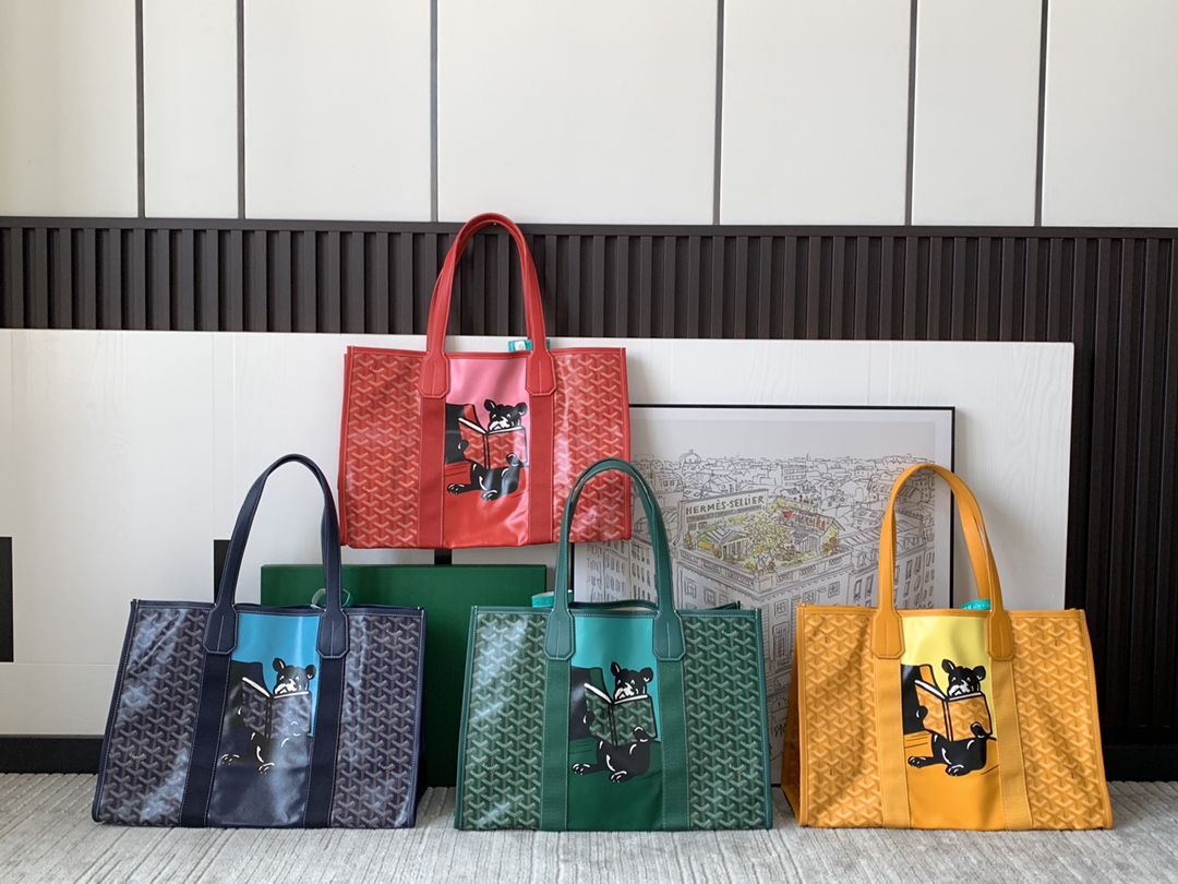 TOP Goyard Villette Tote Bag with Hulot Pattern 32x15x45cm - 4 Color