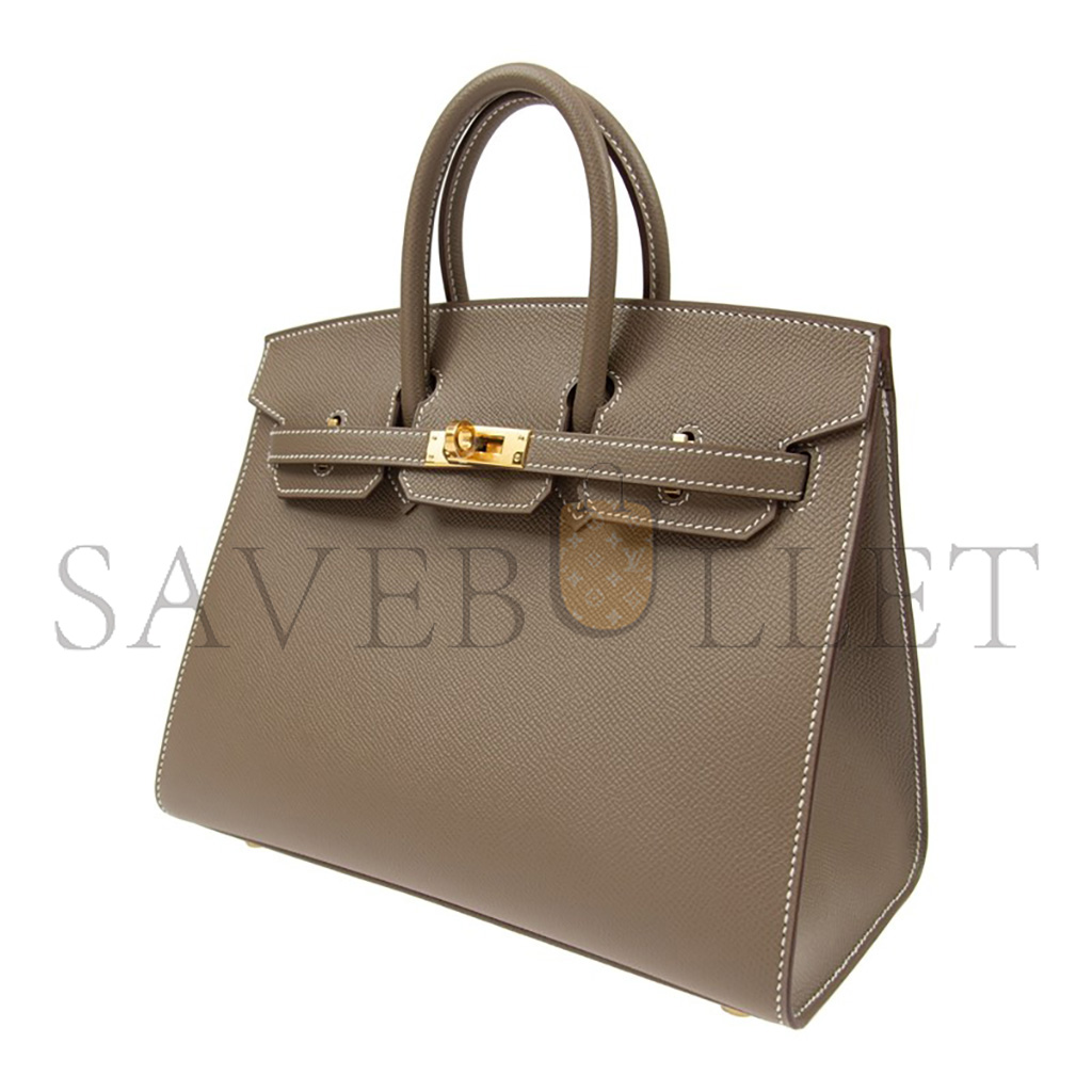 HERMES MASTER BIRKIN 30 EPSOM LEATHER ELEPHANT GREY GOLD BUCKLE BAG BK2518EPGPO (30*22*16cm)