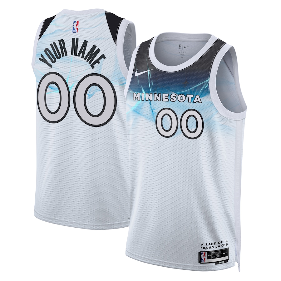 Unisex Minnesota Timberwolves White 2024/25 Custom Swingman Jersey - City Edition