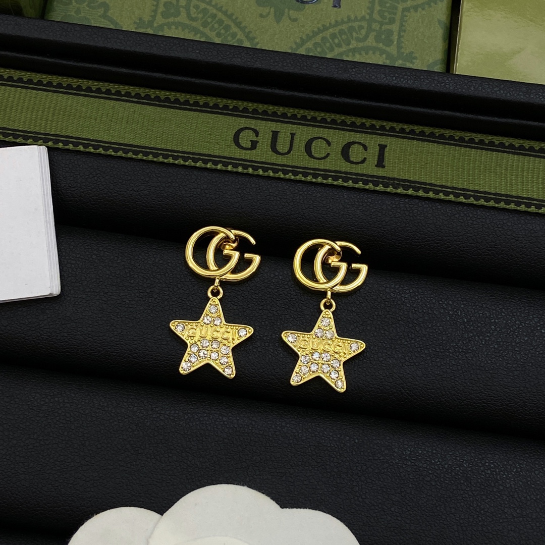 TOP GUCCI Star Earrings - 2 Colour