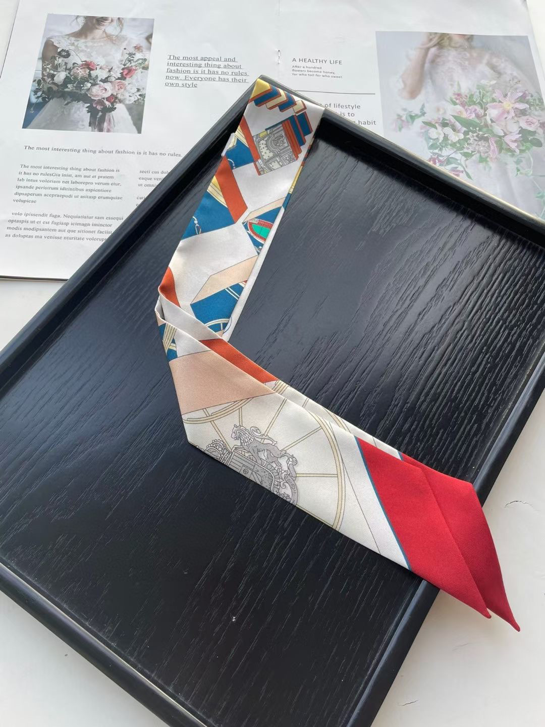 TOP HERMES Twilly Springs Springs Twilly 86 x 5 cm - Four Colours