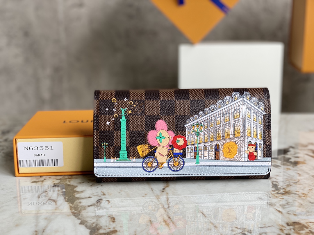 TOP Louis Vuitton LV Wallet 19 x 10.5 x 2 cm - Brown