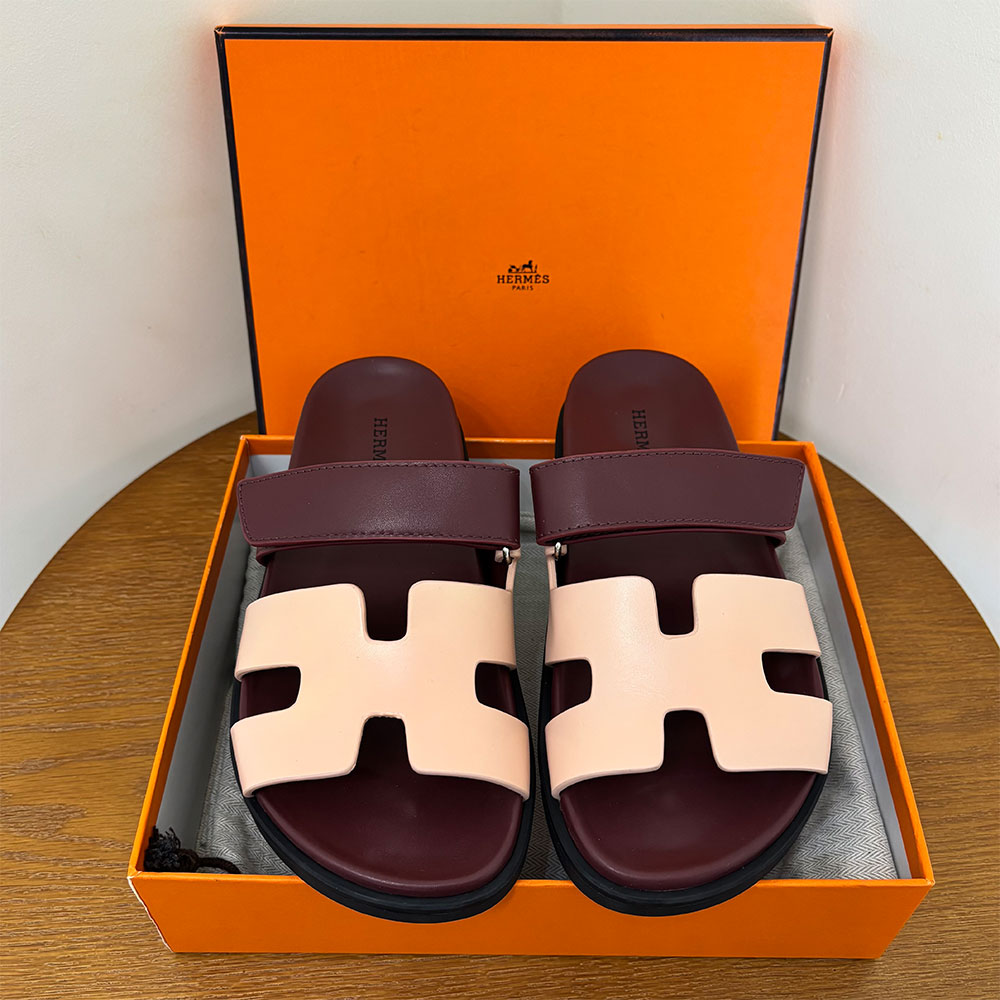 Hermès Chypre leather sandals （Replica）