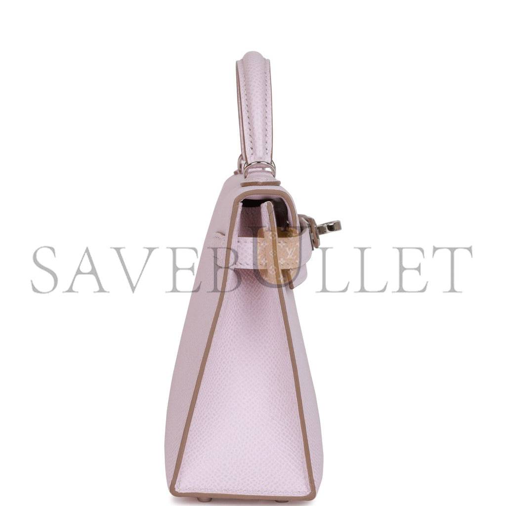 HERMES MINI KELLY EPSOM PALLADIUM HARDWARE (19*12*5.5cm)