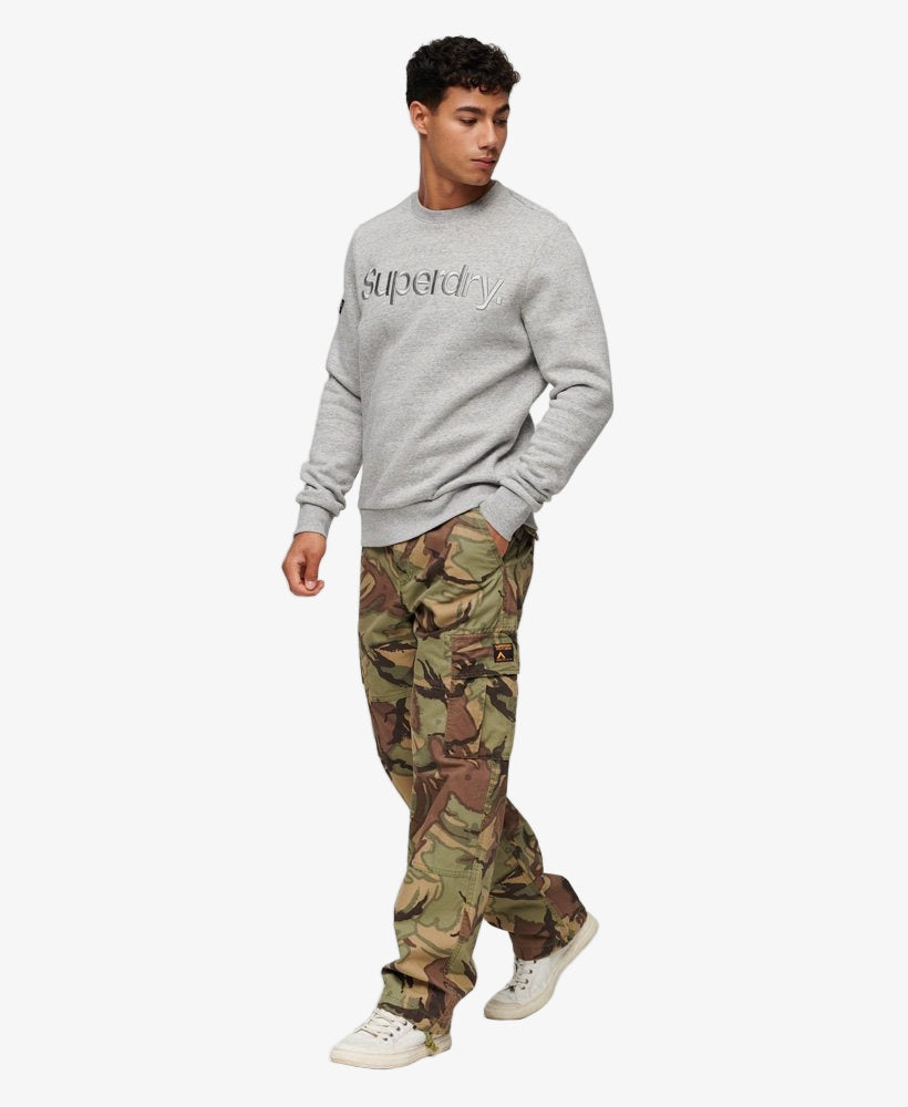 Tonal Embroidered Logo Crew | Athletic Grey Marle