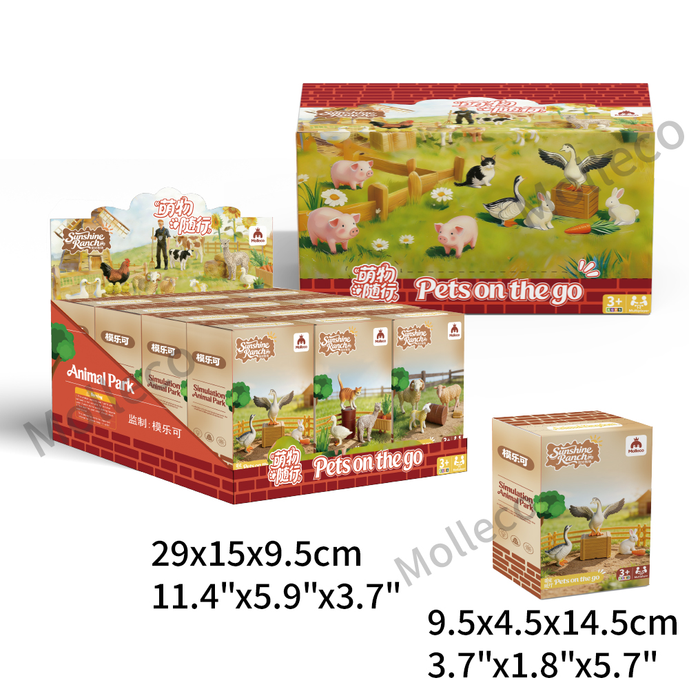Molleco Animal Figure Toy Set for Kids and Children ST016